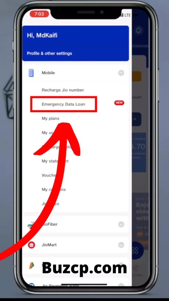 Jio Emergency Data Loan
